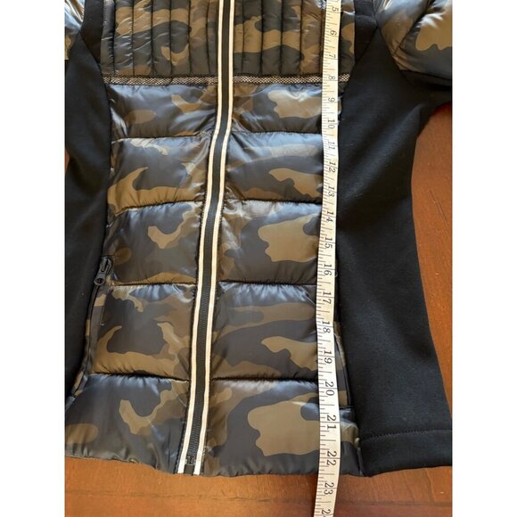 Aqua NWT Camo Camouflage Puffer + Soft Shell Athletic Jacket with Hood Size XS - Picture 12 of 13